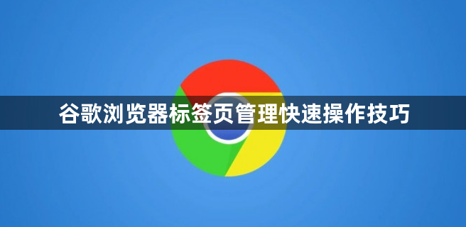 谷歌浏览器标签页管理快速操作技巧1