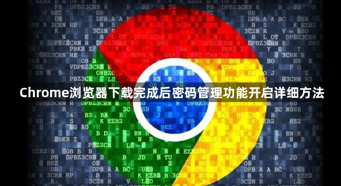 Chrome浏览器下载完成后密码管理功能开启详细方法1