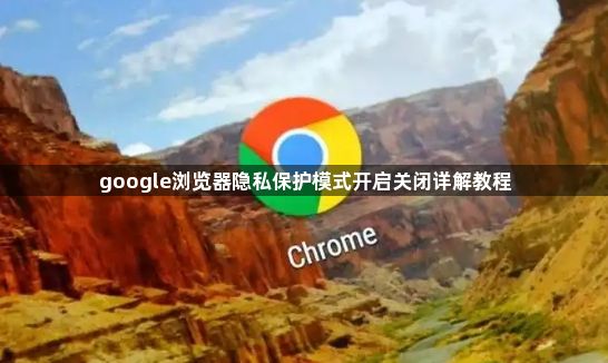 google浏览器隐私保护模式开启关闭详解教程1