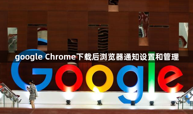 google Chrome下载后浏览器通知设置和管理1