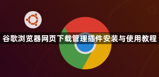 谷歌浏览器网页下载管理插件安装与使用教程1