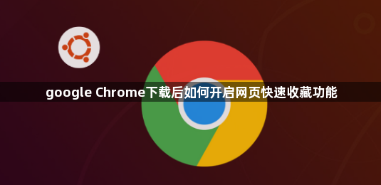 google Chrome下载后如何开启网页快速收藏功能1