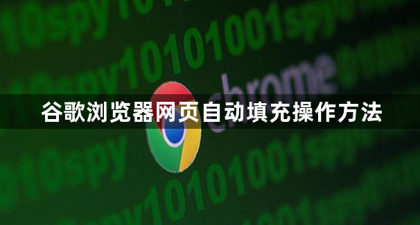 谷歌浏览器网页自动填充操作方法1