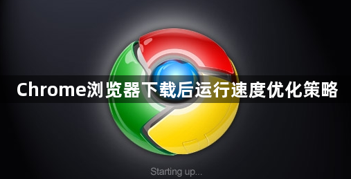 Chrome浏览器下载后运行速度优化策略1