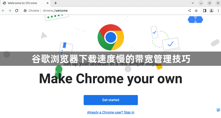 谷歌浏览器下载速度慢的带宽管理技巧1