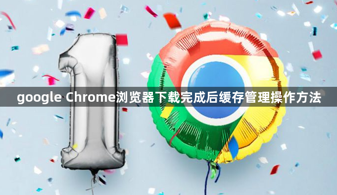 google Chrome浏览器下载完成后缓存管理操作方法1