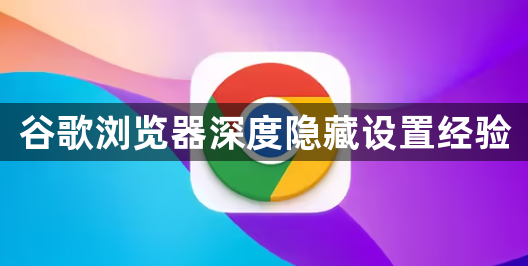 谷歌浏览器深度隐藏设置经验1