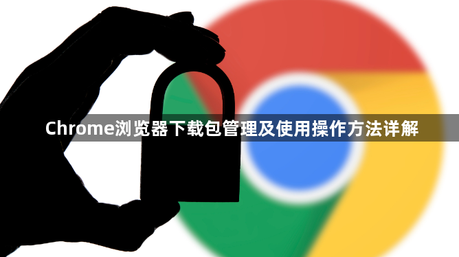 Chrome浏览器下载包管理及使用操作方法详解1
