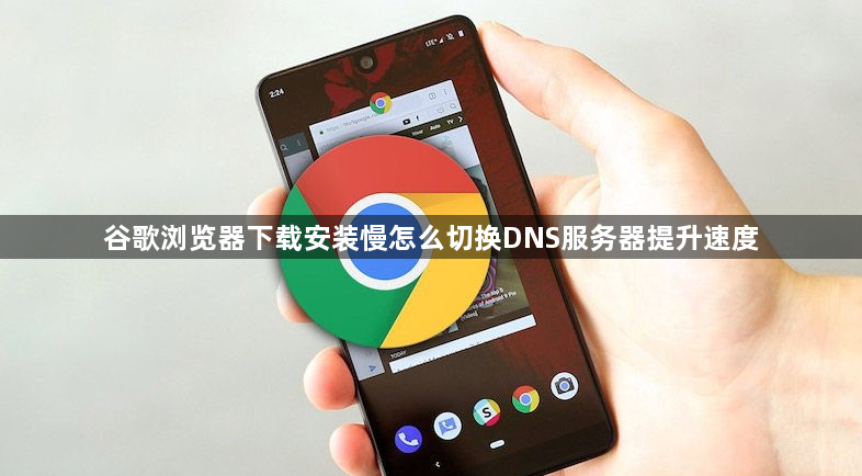 谷歌浏览器下载安装慢怎么切换DNS服务器提升速度1