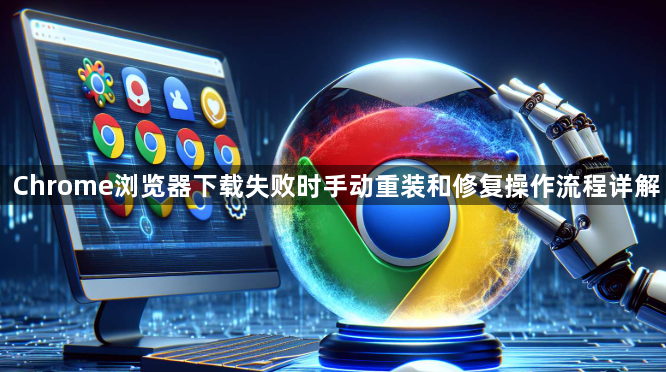 Chrome浏览器下载失败时手动重装和修复操作流程详解1