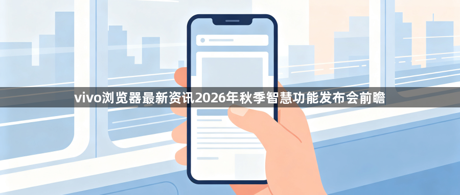 vivo浏览器最新资讯2026年秋季智慧功能发布会前瞻1