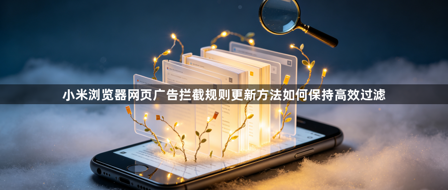 小米浏览器网页广告拦截规则更新方法如何保持高效过滤1