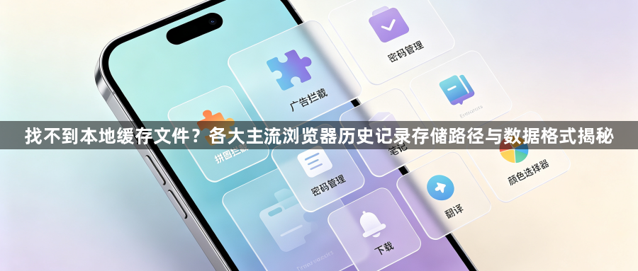 找不到本地缓存文件？各大主流浏览器历史记录存储路径与数据格式揭秘1