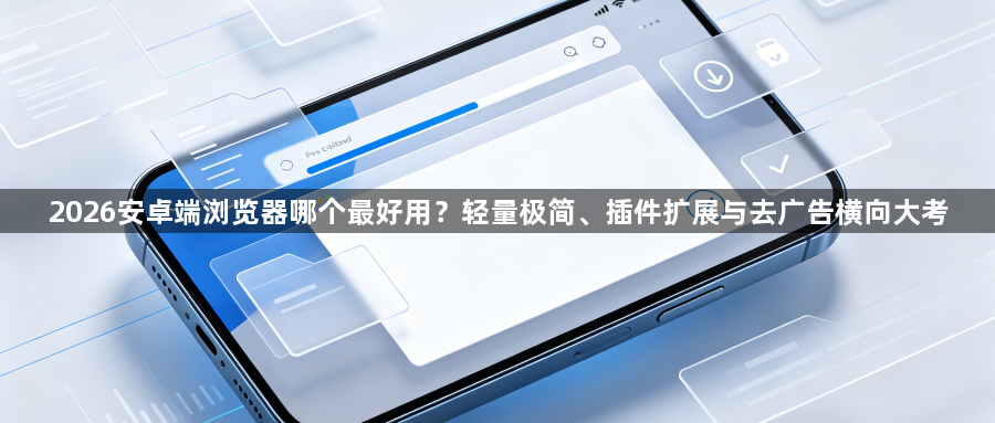 2026安卓端浏览器哪个最好用？轻量极简、插件扩展与去广告横向大考1