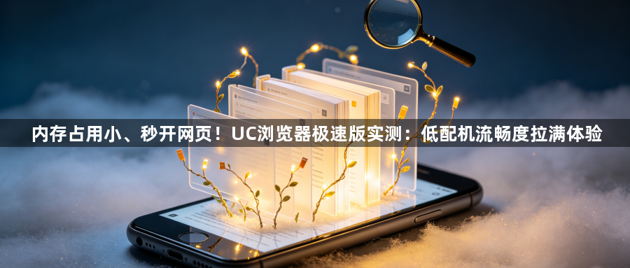 内存占用小、秒开网页！UC浏览器极速版实测：低配机流畅度拉满体验1