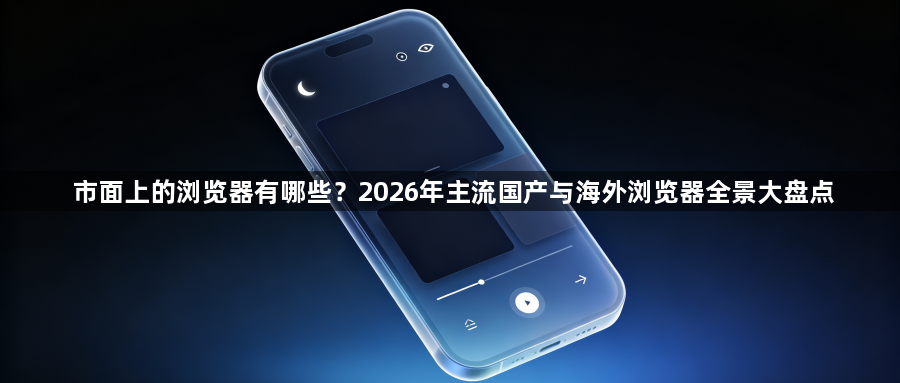 市面上的浏览器有哪些？2026年主流国产与海外浏览器全景大盘点1