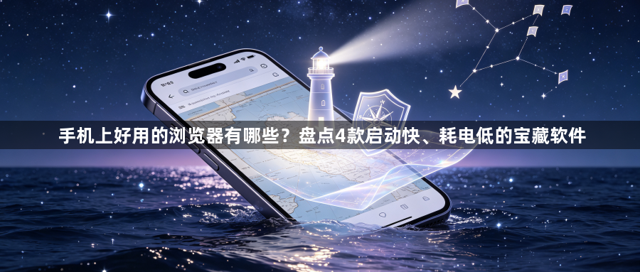 手机上好用的浏览器有哪些？盘点4款启动快、耗电低的宝藏软件1
