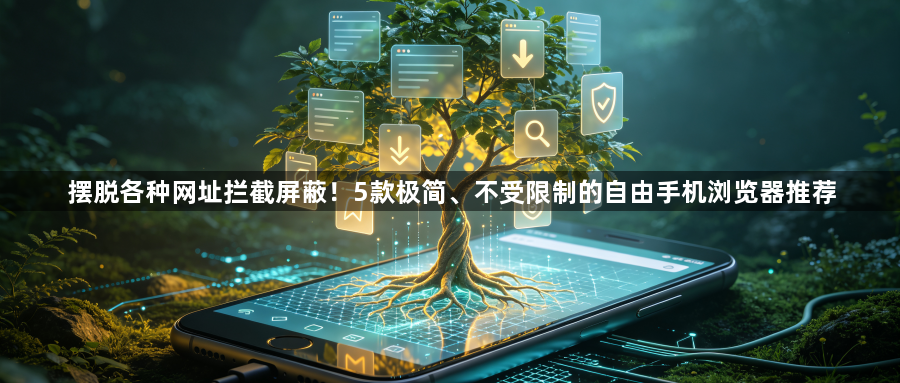 摆脱各种网址拦截屏蔽！5款极简、不受限制的自由手机浏览器推荐1