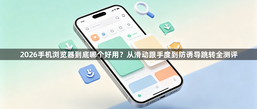 2026手机浏览器到底哪个好用？从滑动跟手度到防诱导跳转全测评1