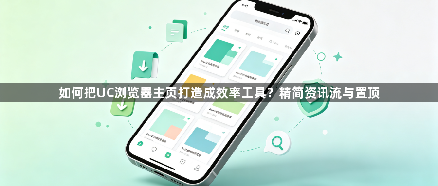 如何把UC浏览器主页打造成效率工具？精简资讯流与置顶1