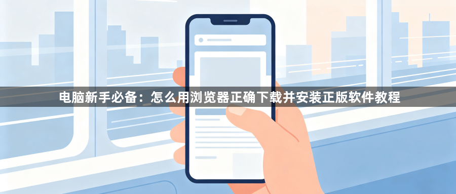 电脑新手必备：怎么用浏览器正确下载并安装正版软件教程1