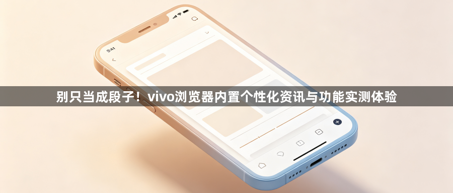 别只当成段子！vivo浏览器内置个性化资讯与功能实测体验1