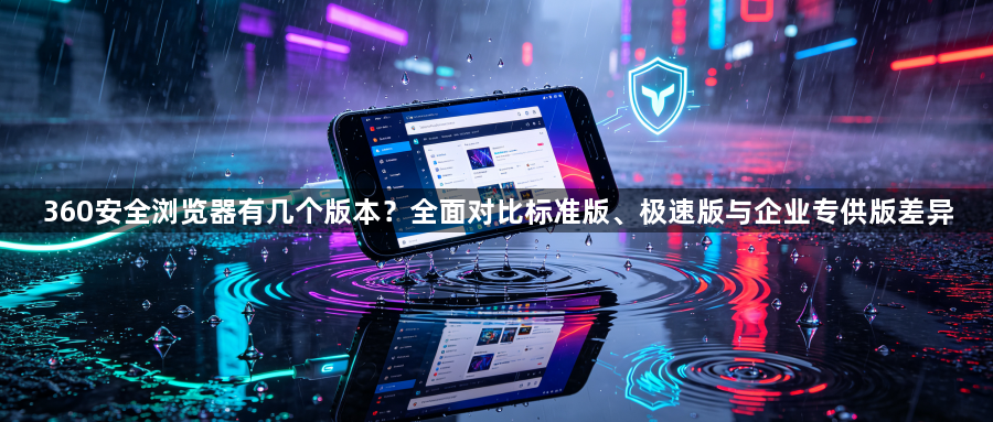 360安全浏览器有几个版本?全面对比标准版、极速版与企业专供版差异1