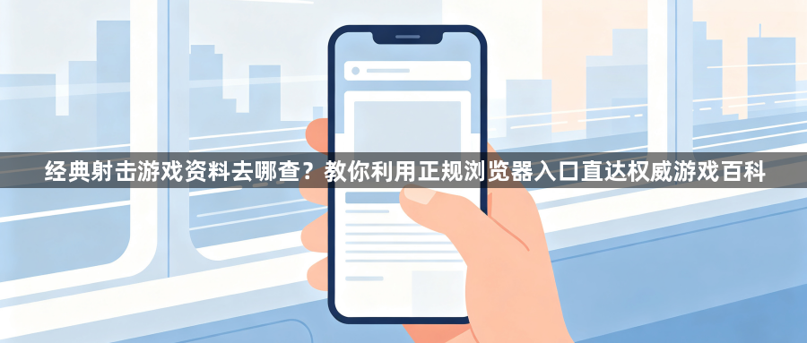 经典射击游戏资料去哪查？教你利用正规浏览器入口直达权威游戏百科1