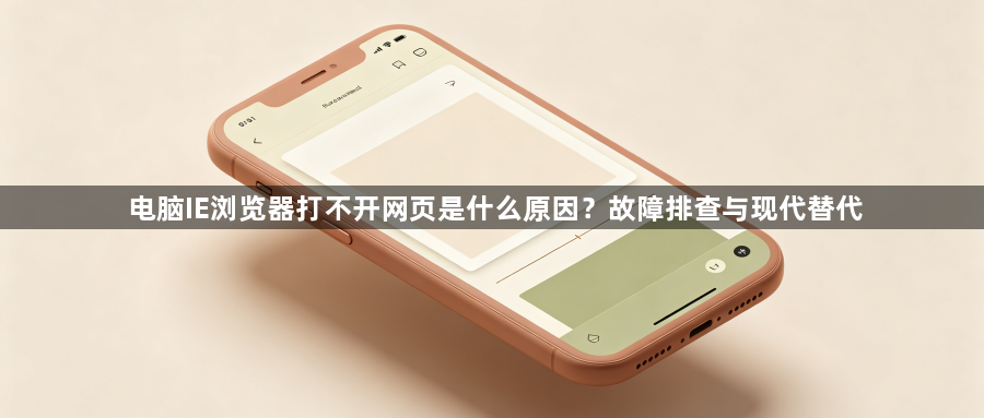 电脑IE浏览器打不开网页是什么原因？故障排查与现代替代1