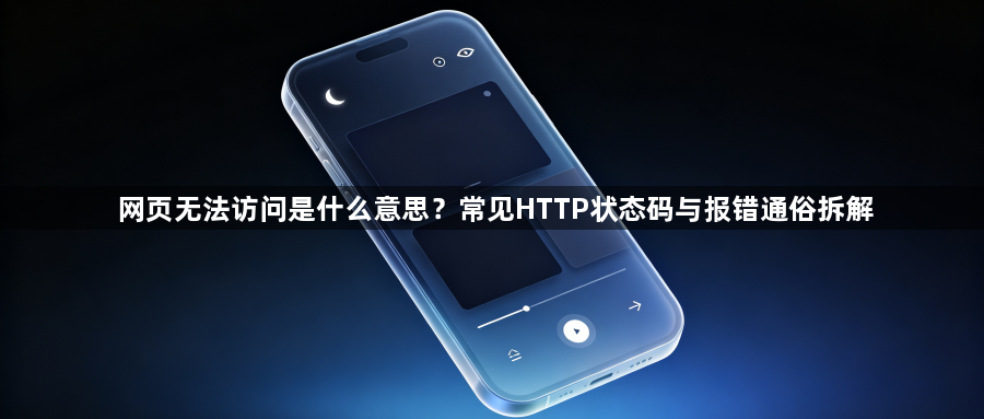 网页无法访问是什么意思？常见HTTP状态码与报错通俗拆解1
