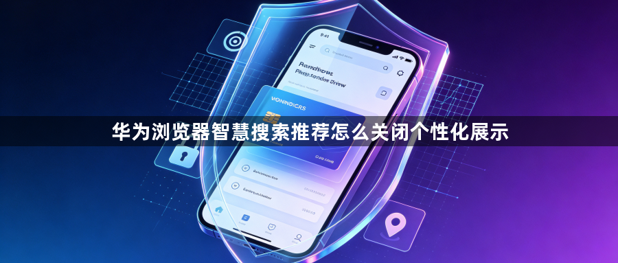 华为浏览器智慧搜索推荐怎么关闭个性化展示1