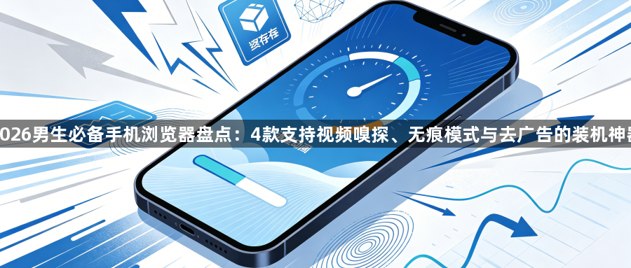 2026男生必备手机浏览器盘点：4款支持视频嗅探、无痕模式与去广告的装机神器1